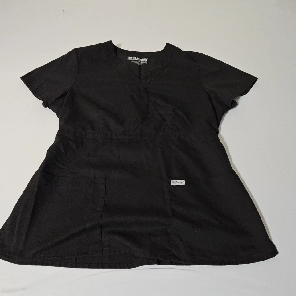 Grey's Anatomy by Barco Scrub Set Womens M Purple V Neck Top Pants Uniform - Image 4 of 4