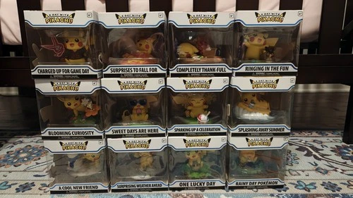 Pokémon Center A Day With Pikachu By Funko Complete 12 Figure Set In Box