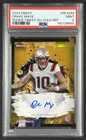 DRAKE MAYE PSA 9 2024 TOPPS FINEST #RFA-DM ROOKIE AUTO GOLD REFRACTOR RC 35/50