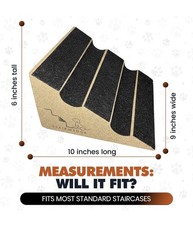 NEW StairWedge with Enhanced Tread Grip - Ramp for Small Dogs or Cats Sturdy