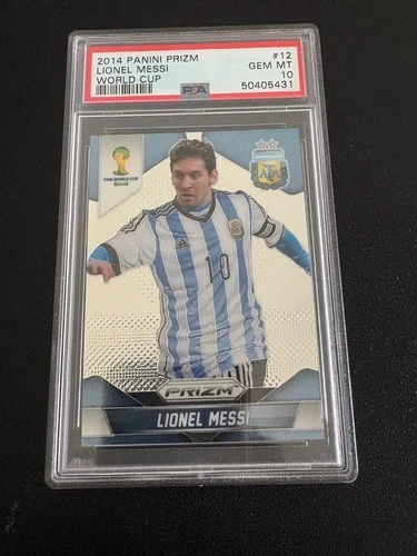 2014 Panini Prizm World Cup Lionel Messi #12 PSA 10
