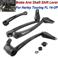 Brake Arm Pedal Toe Heel Shift Shifter Rod Lever Set For Harley Touring FL 14-25