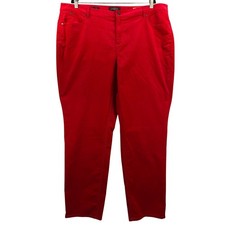 Talbots Flawless Five-Pocket Red Corduroy Straight Leg Pants Womens 20W NWT
