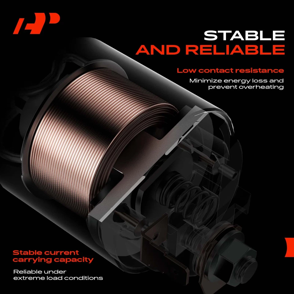 A-Premium 12 Volt Starter Solenoid Switch for Mercedes-Benz 450SEL 450SL 450SLC - Image 4 of 4