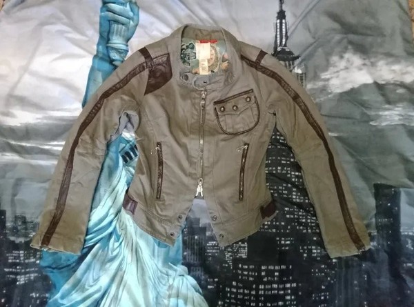 Women Diesel Fitted Denim Jacket Brown 36 / S / 44