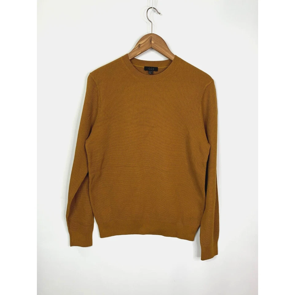 COS Jumper Mens Size Small Orange Pullover Knitted Texture Sweater Cotton - Image 2 of 4