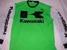 Vintage Style Kawasaki Motocross Supercross Jersey Reign MX Enduro AHRMA Size XL