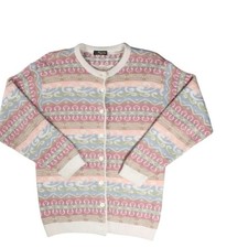 Angora Strickjacke - Wollmischung - Mehrfarbi...