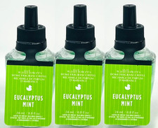 3 BATH BODY WORKS EUCALYPTUS MINT WALLFLOWERS HOME FRAGRANCE REFILLS 24 mL NEW