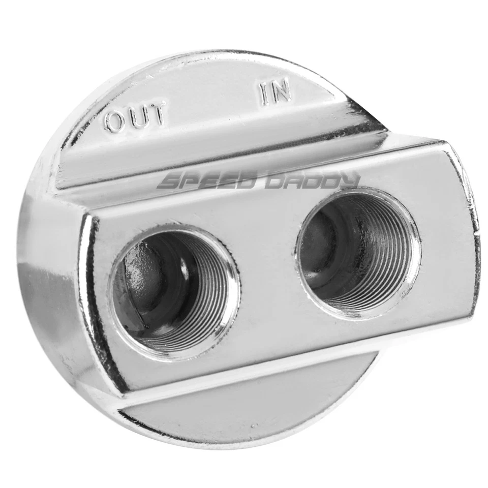 KIT DE REUBICACIÓN ENFRIADOR FILTRO ACEITE MOTOR ALUMINIO MUSTANG 79-04 + MONTAJE MACHO Foto 2 de 4