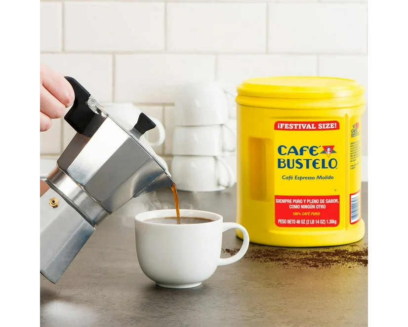 Café Bustelo Dark Roast Espresso Ground Coffee 46 oz Festival Size