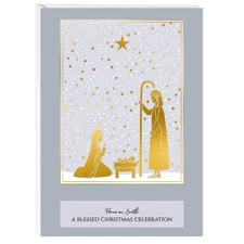Religious Christmas Boxed Cards, Nativity Scene (48 Christmas Cards and 48 En...