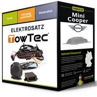 Elektrosatz 13-Pol Spezifisch für Mini Cooper 02.2014-Jetzt NEU Towtec Inkl. EBA