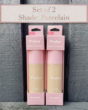 Prolux Matte Liquid Face Foundation Porcelain Set of 2 Long Lasting Makeup