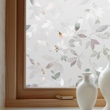 Window Privacy Film Decorative for Front Door, 17.5 x 78.7inches Magnolia