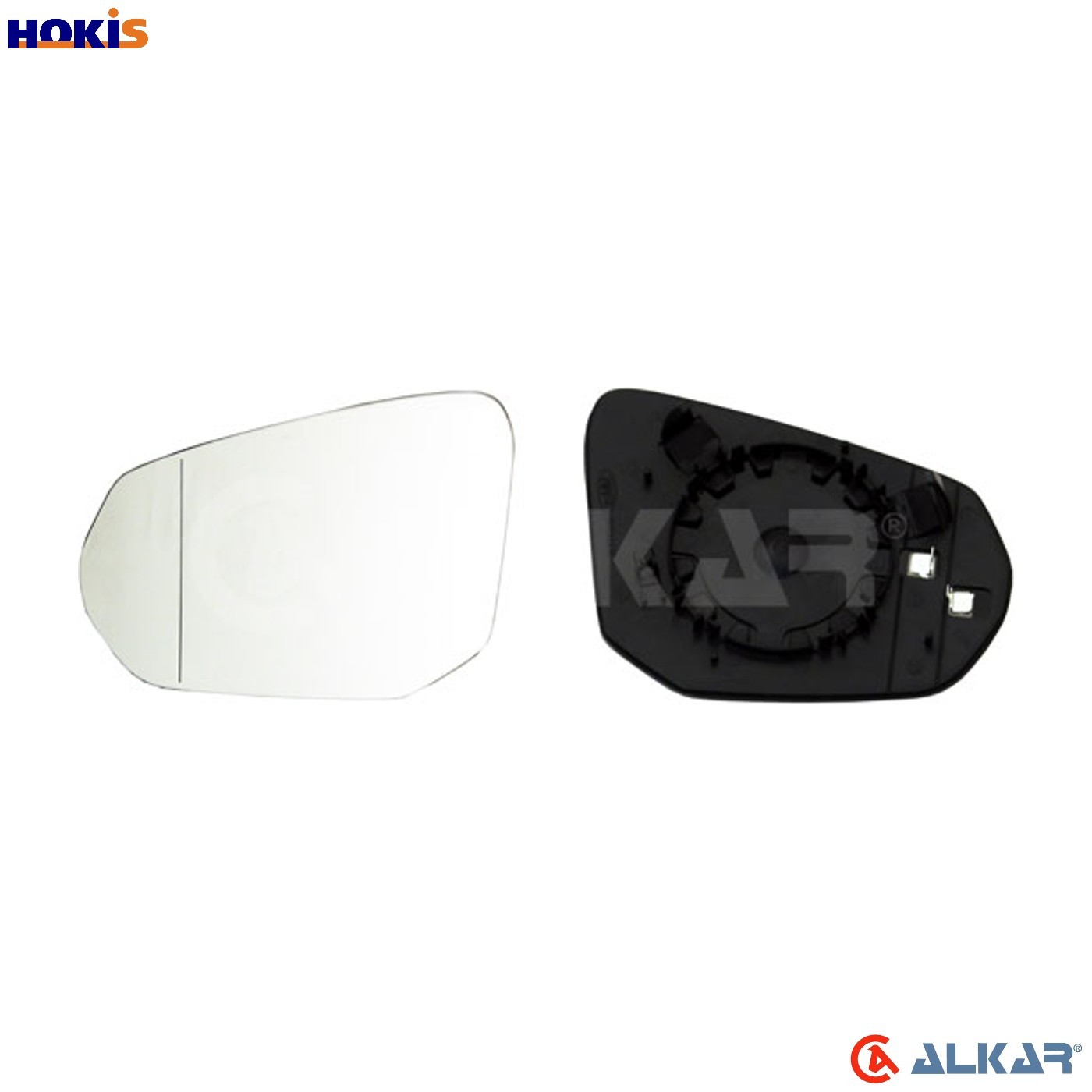 Mirror insert glass Left Heatable 6471785 ALKAR for AUDI A3 A3 Sportback A5 - Image 4