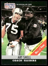 Art Shell 1990 Pro Set Football #161c - Los Angeles Raiders