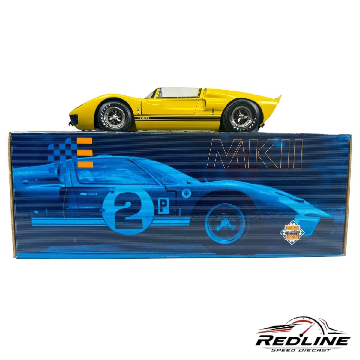 1/18 エグゾト(EXOTO)フォードGT40 MK Ⅱ 🇺🇸Exoto 1966 Ford GT40 Mk II Roadster YELLOW 1:18 D1🇺🇸 | eBay