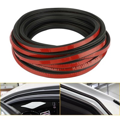 Double Layer Rubber Car Weather Seal Strip Door Window Lock Trunk Hood Edge Trim