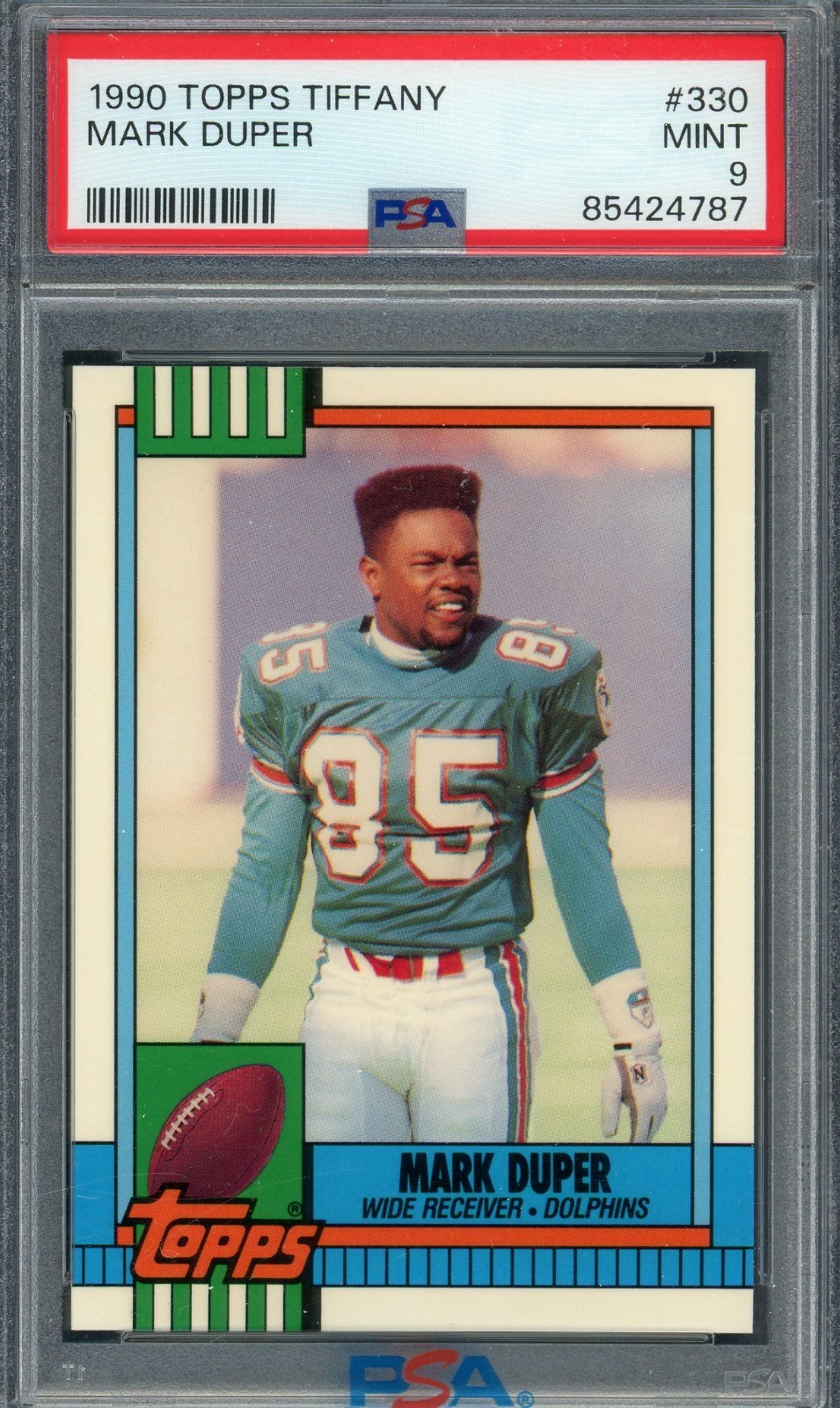 Mark Duper 1990 Topps Tiffany #330 PSA 9 Mint