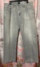 ADRIANO GOLDSCHMILD Jeans Men’s 36R Medium Wash Modern Casual USA Made Distress