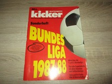Kicker Sonderheft Bundesliga 87/88 1987 1988 mit Stecktabelle