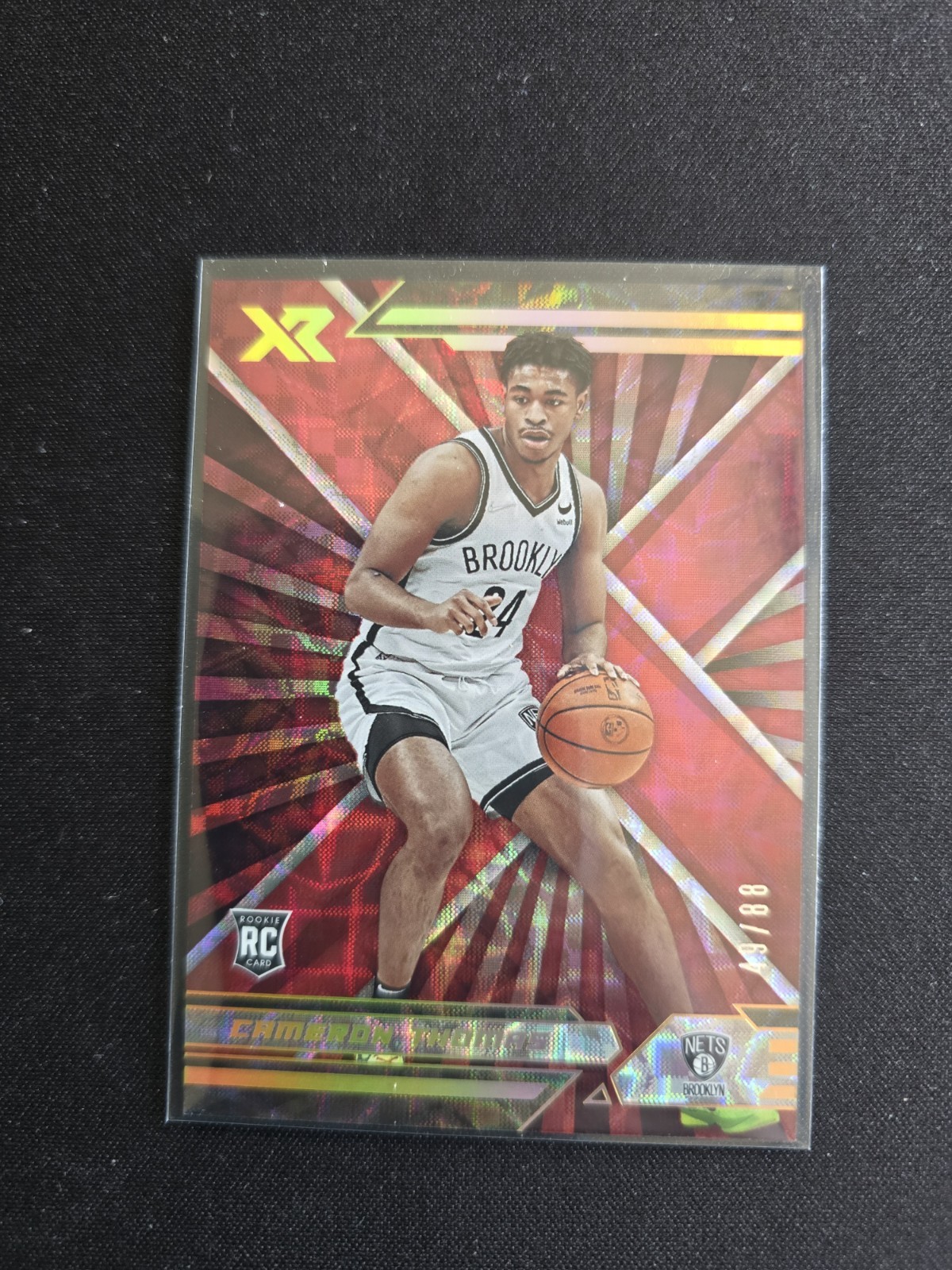 2021-22 Panini Chronicles - XR Cameron Thomas #375 Asia Red /88 (RC)
