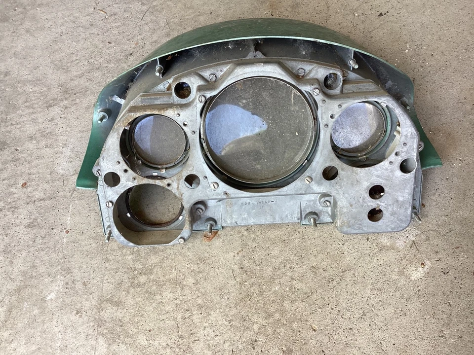 Cuadro de instrumentos Ford Fairlane 1956 pátina original panel verde como nuevo Foto 2 de 3