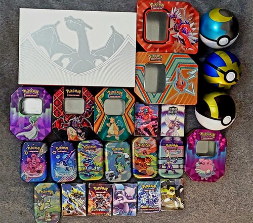 Empty Pokemon Lot Of *24* EMPTY Pokemon Tins/cases | eBay