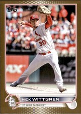 2022 Topps Gold #US202 Nick Wittgren /2022 St. Louis Cardinals Numbered Parallel