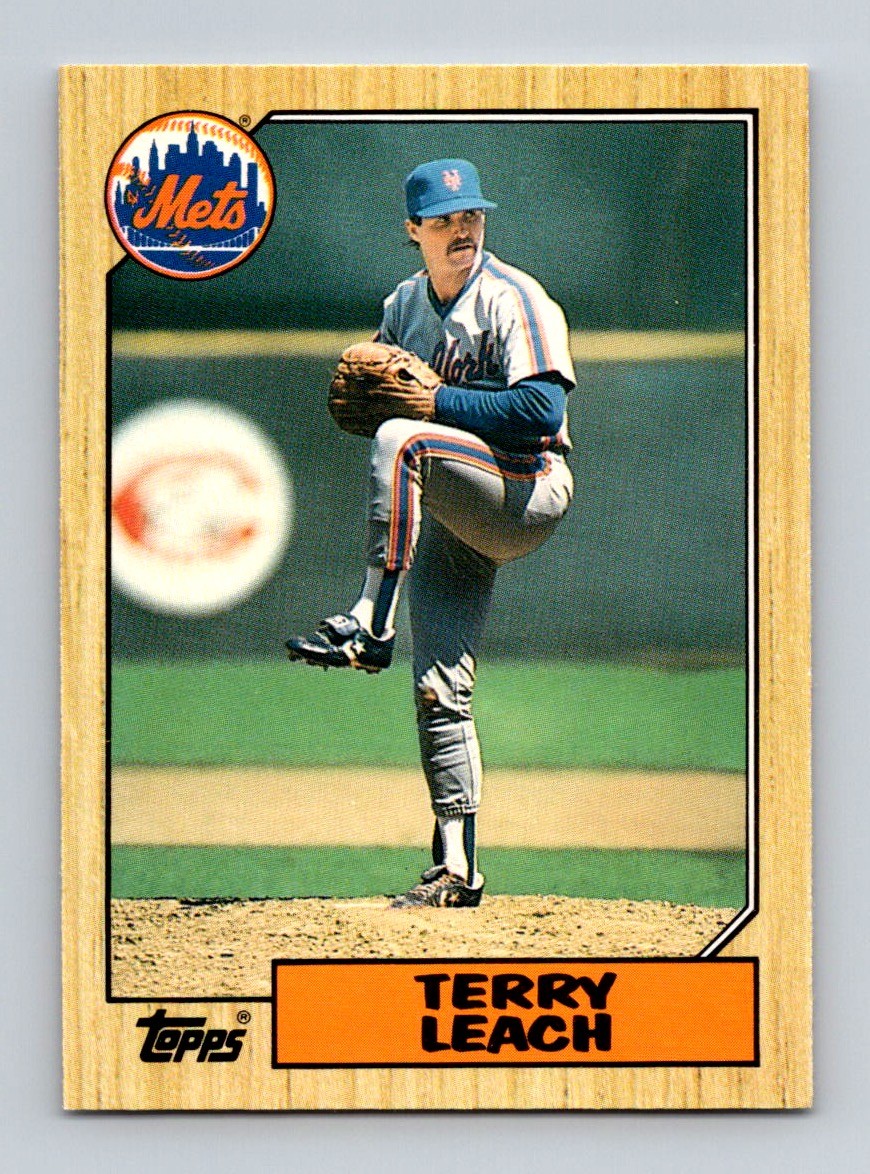 1987 Topps Traded TERRY LEACH #63T New York Mets