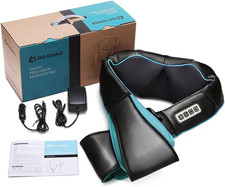 Shiatsu Back Shoulder Neck Massager with Heat Deep Tissue Gift for Men Women Dad