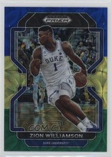 2022-23 Panini Prizm Draft Picks Choice Blue Yellow & Green Zion Williamson 07rd