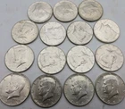 1964 Kennedy Half Dollar Silver Lot Of 15