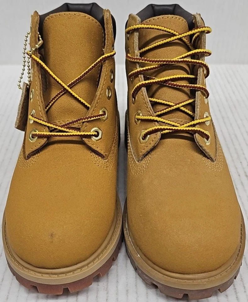 TIMBERLAND 6 Pulgadas Botas Niños Talla 13 -Impermeable Cuero Trigo Informal Cálido Zapatos Foto 3 de 4