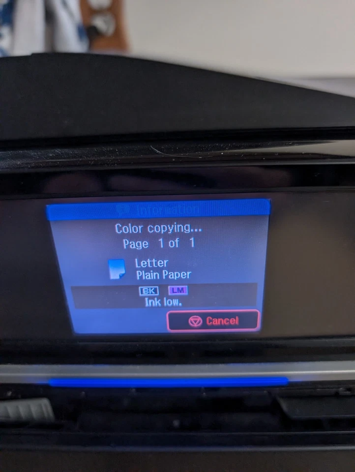 Epson Artisan 835 All In One Inkjet Printer Scan Copy - With Some Ink - Tested - Image 2 of 4