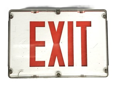 Thomas & Betts Emergi-Lite LED Exit Sign WWSVX1R-4X-DC USED