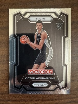 1x 2023-24 Panini Prizm Monopoly Victor Wembanyama Rookie RC #81 Spurs