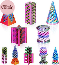 Impossible Spiral Cone Fidget Toy - 5PCS 3D Printed Fidget Toys with Passthrough