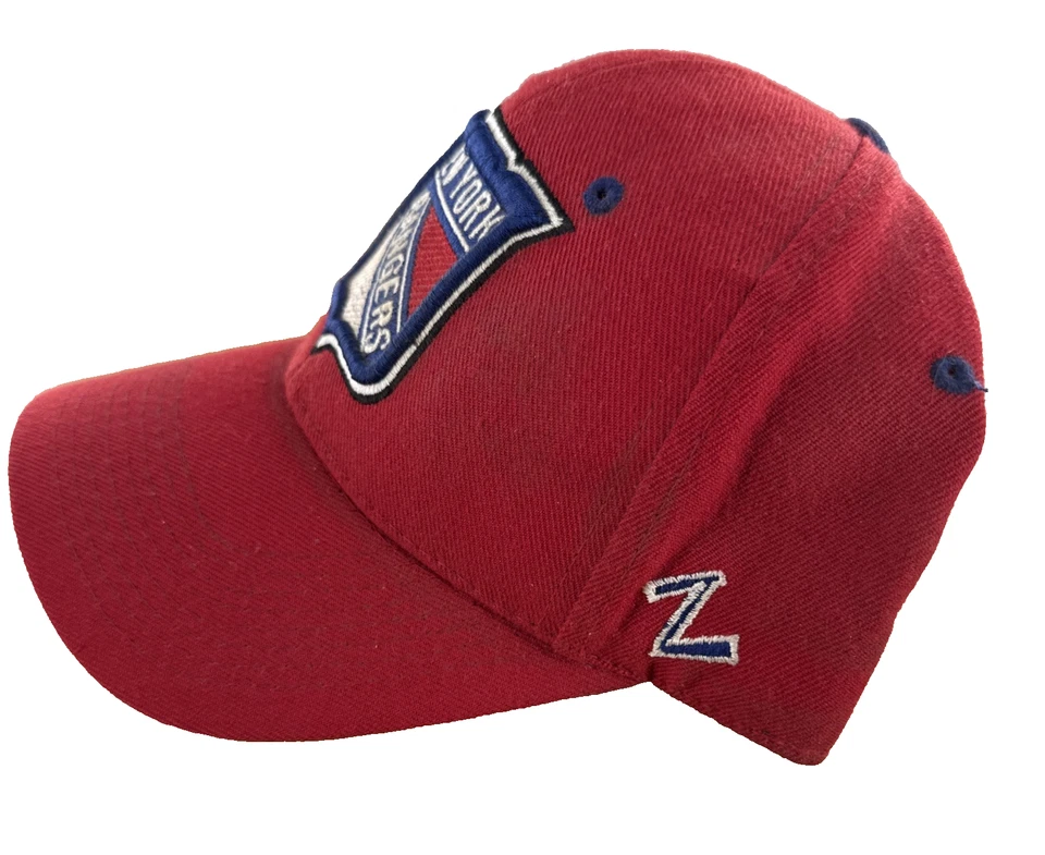Sombrero de colección Zephyr New York Rangers ajustado 7 3/8 rojo NHL Foto 3 de 4