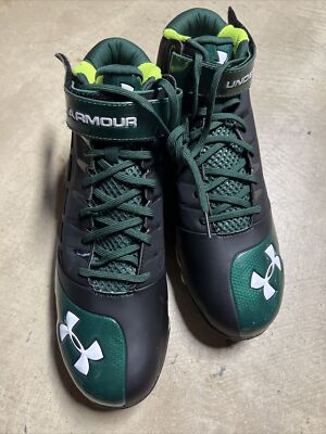 Under Armour Shoes Black Green Men's Size 10-NEW