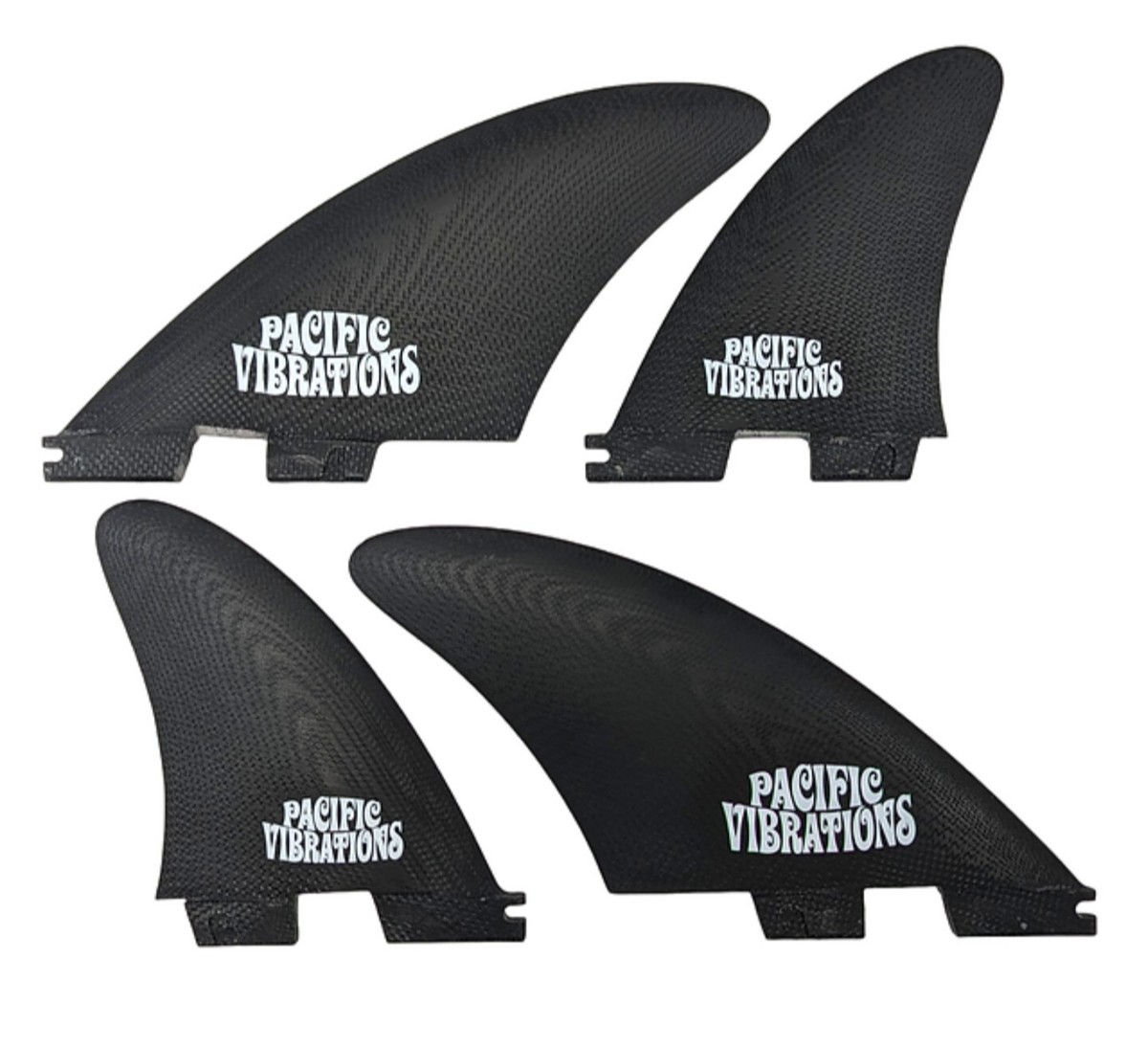 Surfboard Fin Set Pacific Vibrations Tomo Quad Fins - FCS2