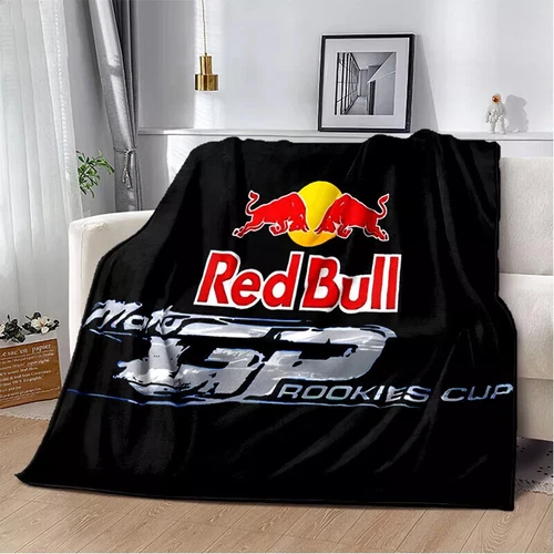 Red&Bull Fleece Blanket Throw Sofa Bed Warm Flannel Blanket Rug Bedspread Gift - Picture 30 of 51
