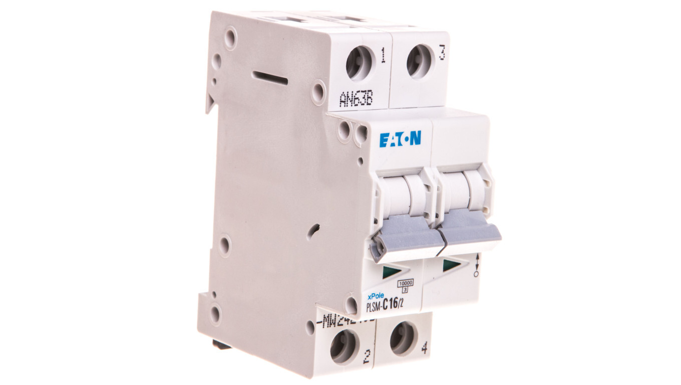Circuit breaker 2P C 16A 10kA AC PLSM-C16/2-MW 242405 /T2UK