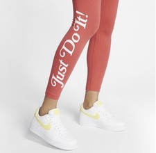 Image of Nike Women's Sportswear Leggings Tight Fit In Red In Size M CK0924-631