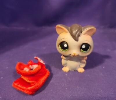 Littlest Pet Shop 432 Sugar Glider Flying Bat Gray Green Dot