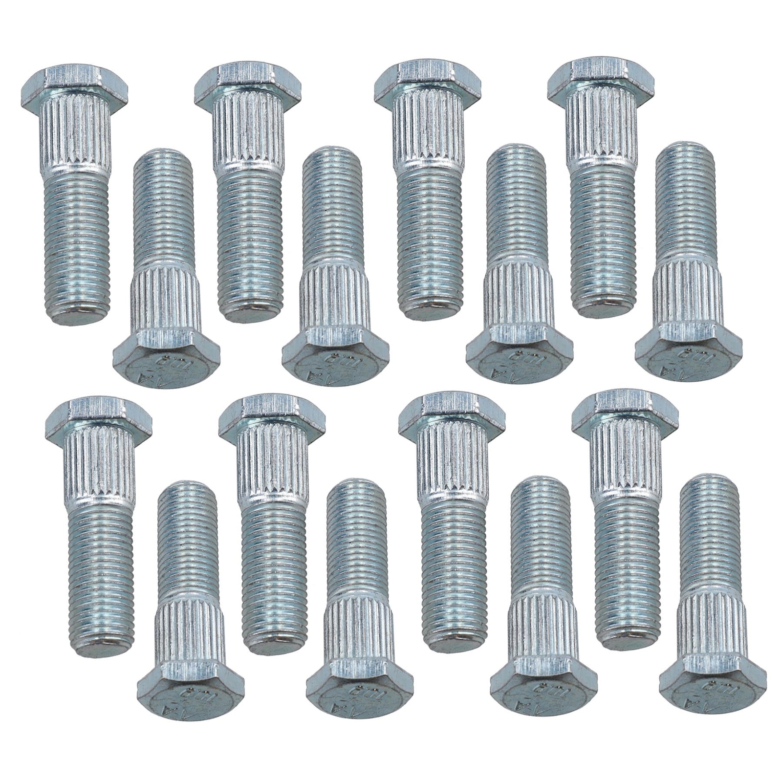 Pack of 16 3/8"" UNF Wheel Studs Stud For 4"" PCD Trailer Suspension Hubs Hub