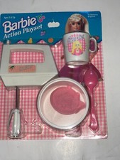 Barbie Action Playset Blender, Cup Bowl and Spoon Sealed in Package 1994