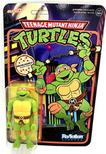 Michelangelo 2023 3.75  TMNT Teenage Mutant Ninja Turtles ReAction Super 7  3