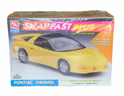 AMT Snapfast Plus Pontiac Firebird Model Car Kit Sealed Inside 6154